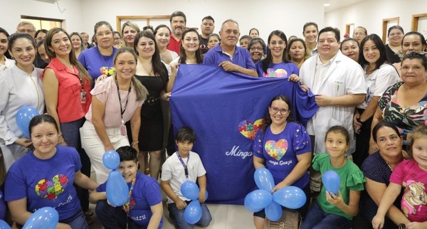 Inician construcción de espacio para niños con TEA en Minga Guazú