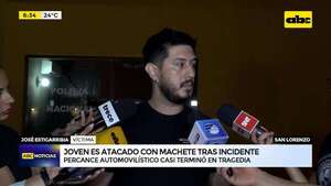 Video: Joven denunció que fue atacado con un machete tras un leve choque en San Lorenzo - ABC Noticias - ABC Color