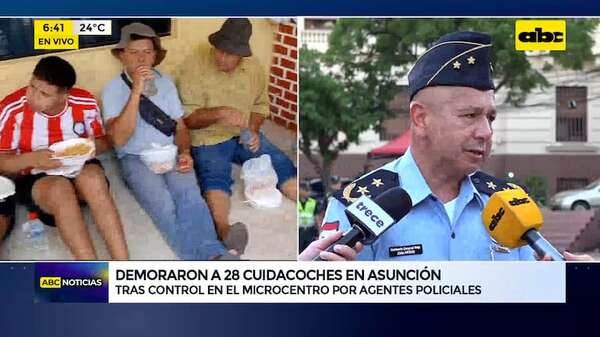 Video: Demoran a 28 cuidacoches y piden denunciar extorsiones - ABC Noticias - ABC Color