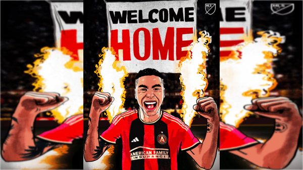 Calurosa bienvenida de los hinchas de Atlanta para Miguel Almirón
