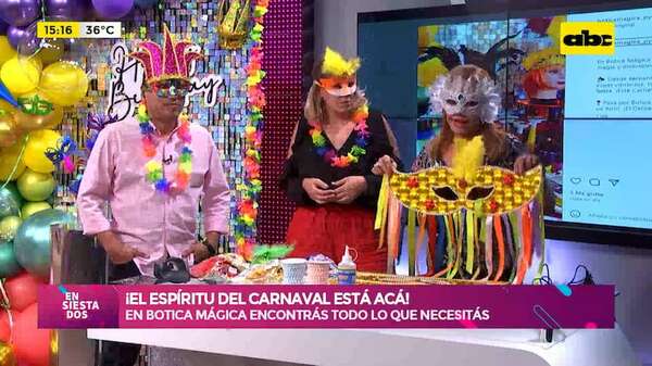 ¡El espíritu del carnaval!: en Botica Mágica encontrás todo lo necesario para tus fiestas - Ensiestados - ABC Color