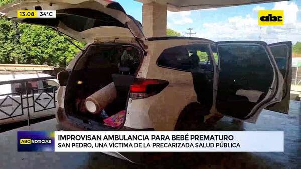 Sin médico ni ambulancia: así trasladaron a un prematuro en San Pedro - ABC Noticias - ABC Color
