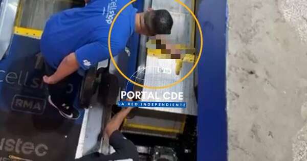 Diario HOY | Trabajador queda atrapado en una escalera mecánica en edificio de CDE