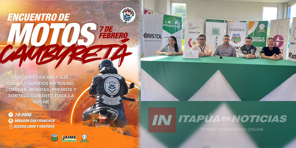 ANUNCIAN EL PRIMER ENCUENTRO DE MOTOS EN CAMBYRETÁ - Itapúa Noticias