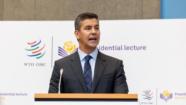 Santiago Peña defiende la apertura comercial y el multilateralismo desde la OMC
