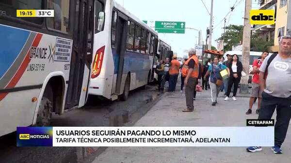Video: garantizan que suba del combustible no impactará en precio del pasaje - ABC Noticias - ABC Color