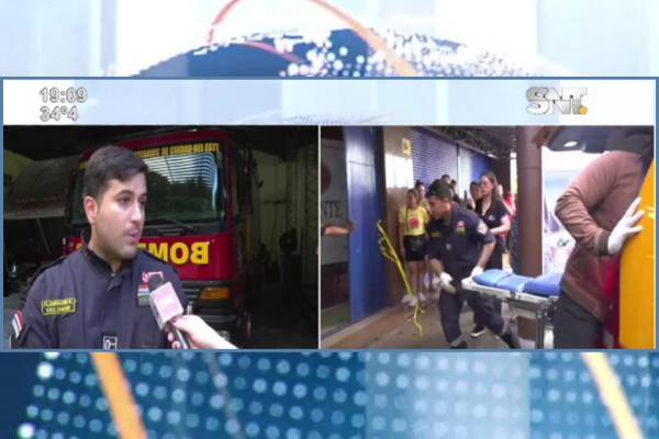 Hombre quedó atrapado en una escalera mecánica - SNT