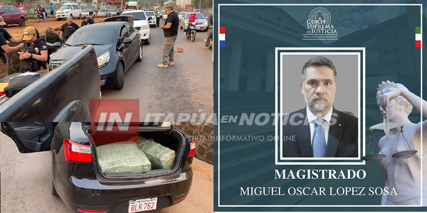 JUEZ CONCEDE ARRESTO DOMICILIARIO A UN DETENIDO CON MÁS DE 250 KILOS DE DROGAS EN ENCARNACIÓN - Itapúa Noticias
