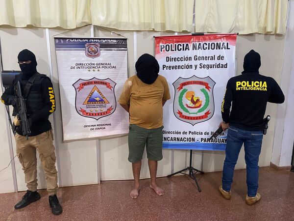 Agentes de Inteligencia logran captura de peligroso sicario en Encarnación
