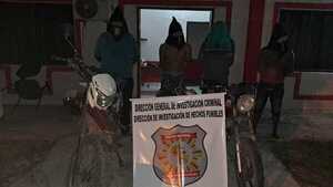 Serie de allanamientos terminan con cuatro detenidos por asaltos en Vallemí