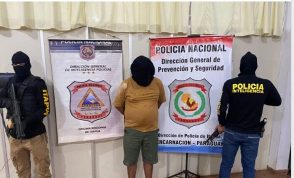 Sicario fue detenido en Encarnación