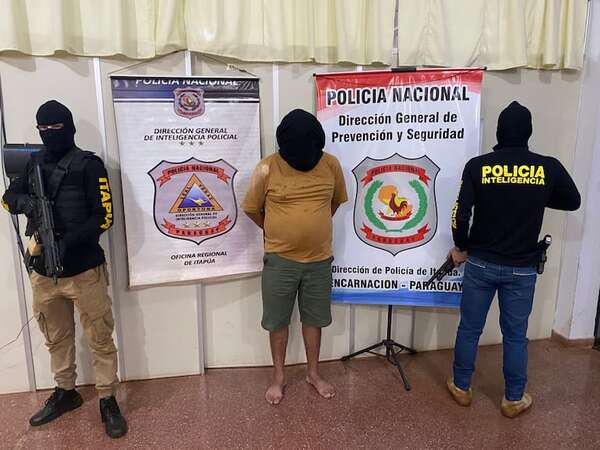 Detienen a conocido delincuente investigado por supuesto sicariato y tráfico de drogas en Cambyretá - Policiales - ABC Color