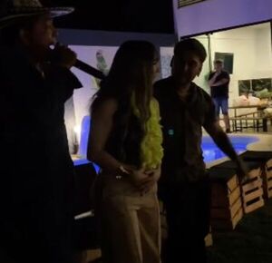 (VIDEO)Hasta con fuegos artificiales Marilina y su esposo inauguraron su nueva mansión