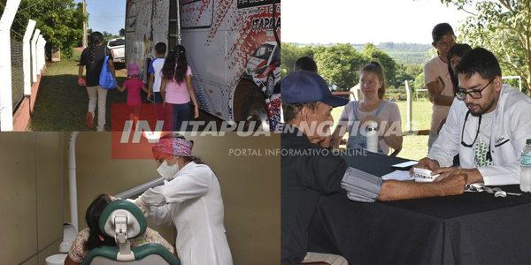 MÓVIL DE SALUD BRINDÓ ATENCIÓN MÉDICA GRATUITA EN KURUSÚ TOMÁS - Itapúa Noticias