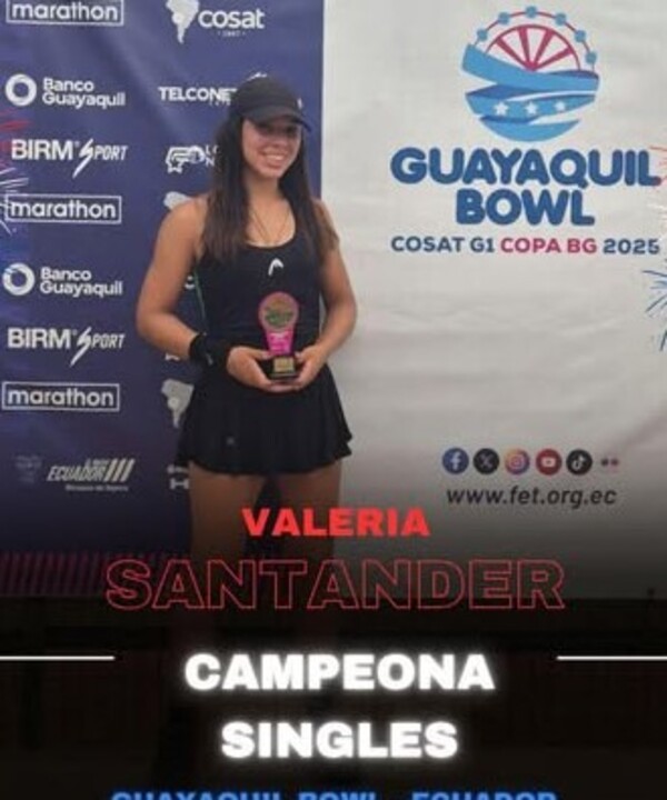 Circuito COSAT: Tercera corona logra Valeria Santander en Guayaquil