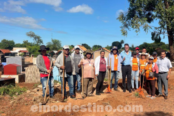 Municipalidad de Pedro Juan Caballero intensifica trabajos de limpieza para el comienzo de obras en el Cementerio San Carlos - El Nordestino