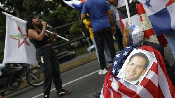 Rubio llega a Panamá entre amenazas de recuperar el canal