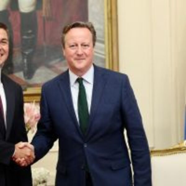 Presidente Peña recibió en visita oficial al canciller inglés, David Cameron :: Presidencia de la República del Paraguay
