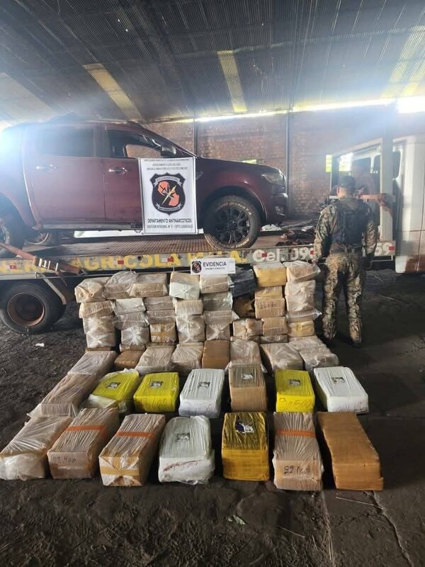 Incautan más de 1.300 kilos de marihuana en Yhú - 1000 Noticias