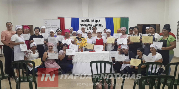 CULMINÓ CON ÉXITO EL CURSO DE COCINA BÁSICA DEL PROGRAMA “HAMBRE CERO” EN CARMEN DEL PNÁ. - Itapúa Noticias