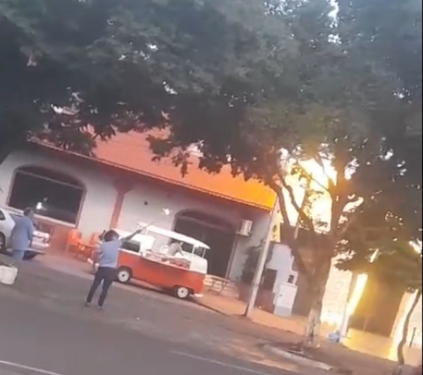 Taxistas lanzaron bombas de estruendo contra pajaritos que anidaban en un árbol - 1000 Noticias