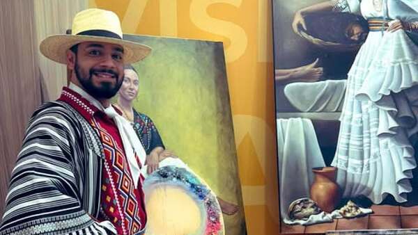 Artista paraguayo expuso sus singulares obras en Madrid