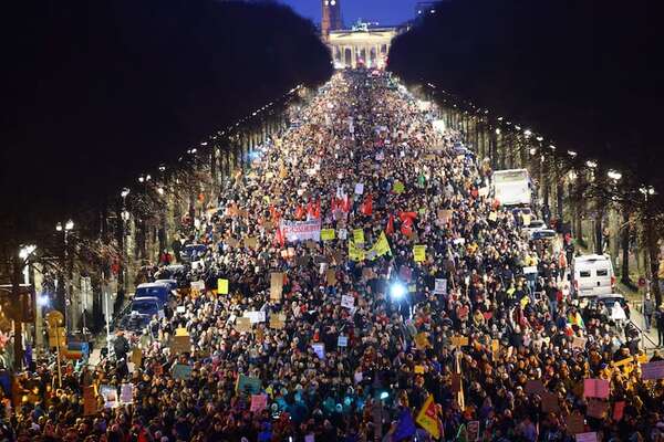 Unas 160.000 personas protestan en Alemania contra el giro político a la derecha - Mundo - ABC Color