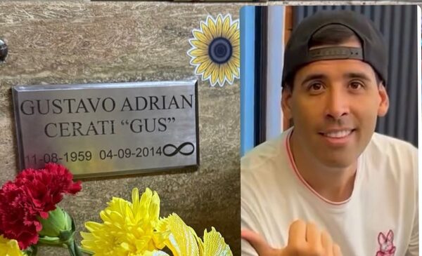 Mientras recupera sus cuerdas vocales, Camarasa visitó tumbas de famosos cantantes en Buenos Aires