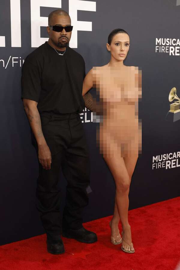 Kanye West, Bianca Censori y el escándalo por el vestido “nude” - Gente - ABC Color