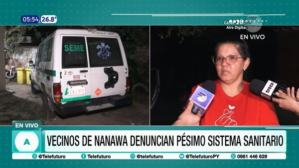 Vecinos de Nanawa denuncian pésimo sistema sanitario
