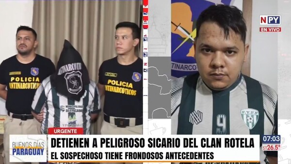 Cae presunto sicario del clan Rotela