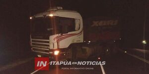  MOTOCICLISTA RESULTÓ HERIDO TRAS COLISIONAR CON UN CAMIÓN  - Itapúa Noticias