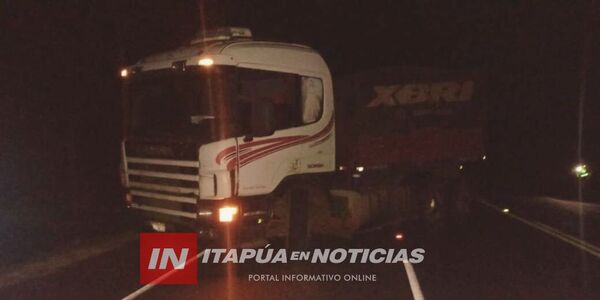 MOTOCICLISTA RESULTÓ HERIDO TRAS COLISIONAR CON UN CAMIÓN - Itapúa Noticias