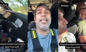 (VIDEO) Pipino Cuevas se volvió co-piloto de rally: “Para que vean que tenemos hue…”