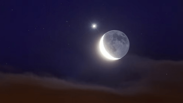 ¿Cuál es el planeta que aparece junto a la Luna en cada noche de febrero?