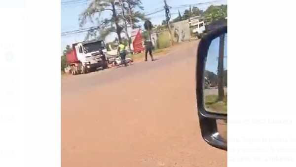 Feroz balacera entre presuntos marginales y policía en Ciudad del Este
