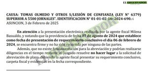 Juez rechaza abreviar plazo en causa contra intendente de Ñemby