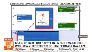 Chats encontrados en el celular de ''Lalo'' Gomes