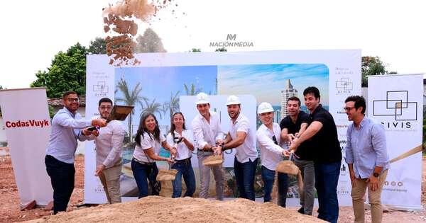 La Nación / Civis Soluciones Inmobiliarias celebra palada inicial de su primer rascacielos - OJO Galería