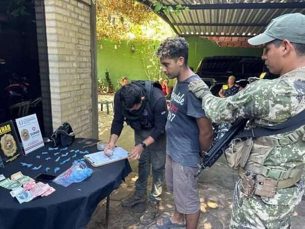 San Bernardino: detienen a un joven de 24 años que hacía delivery de cocaína - Nacionales - ABC Color