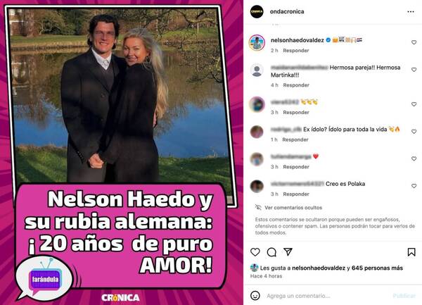 Haedo le dio “me gusta” a publicación de Crónica y la gente les demostró lo mucho que los quieren
