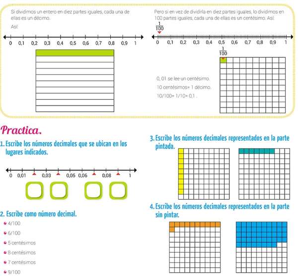 Centésimos (1) - Matemática Segundo Ciclo - ABC Color