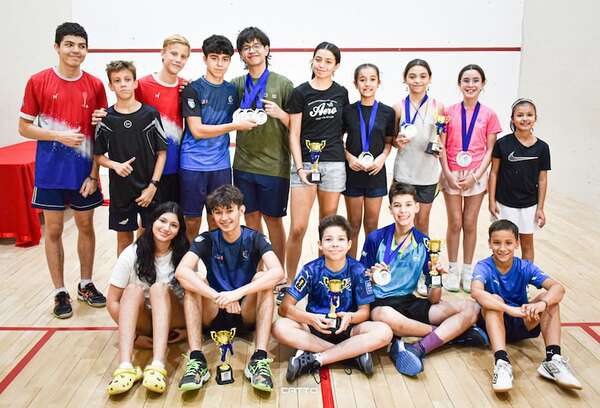 Squash: Exitoso cierre de la 1ª fecha del nacional juvenil - Polideportivo - ABC Color
