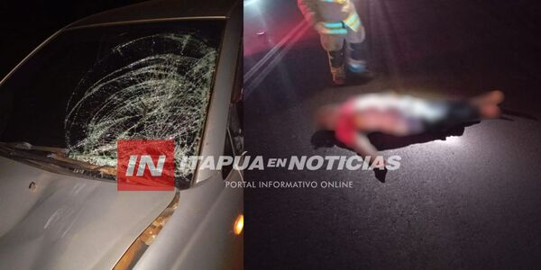 UN HOMBRE PERDIÓ LA VIDA TRAS SER ATROPELLADO EN EL DISTRITO DE NATALIO - Itapúa Noticias