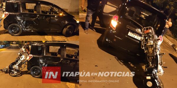 MOTOCICLISTA CON GRAVES LESIONES TRAS COLISIÓN EN LA COSTANERA SAN ISIDRO - Itapúa Noticias