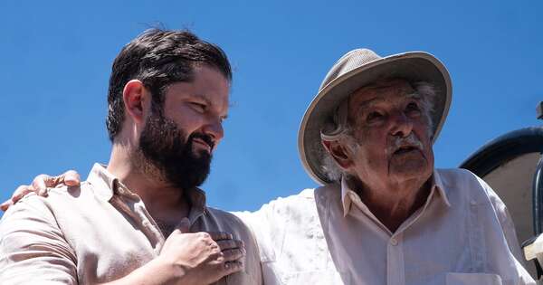 La Nación / “En Venezuela se robaron la elección”, dijo Boric en visita a Mujica