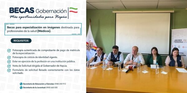 LA GOBERNACIÓN OTORGA POR PRIMERA VEZ 410 BECAS PARA ESTUDIANTES - Itapúa Noticias
