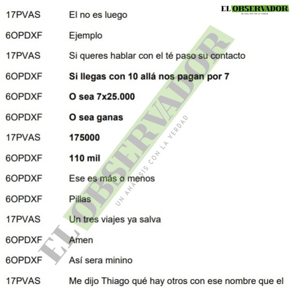 “Tío Rico” mantuvo un trato cotidiano y organizativo con agente antinarcóticos
