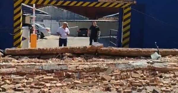 La Nación / Reportan derrumbe en el microcentro de Asunción