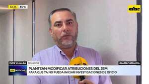 Senador plantea modificar atribuciones del JEM y evitar investigaciones “de oficio”  - ABC Noticias - ABC Color